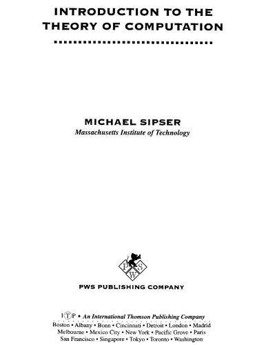 مقدمه ای بر تئوری محاسبات