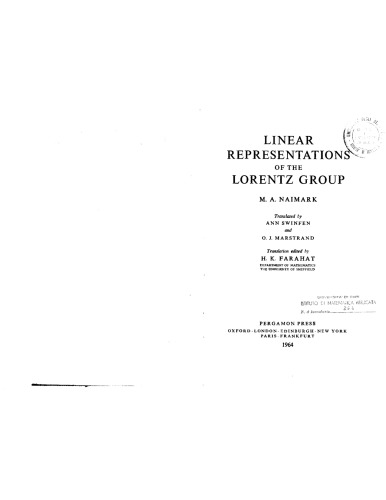 ﻿نمایش خطی گروه لورنتس