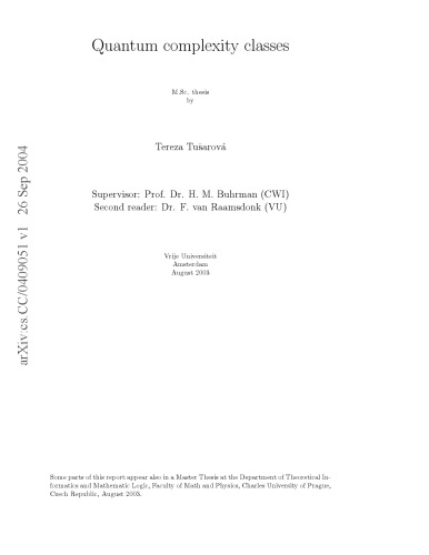 ﻿کلاس های پیچیدگی کوانتومی