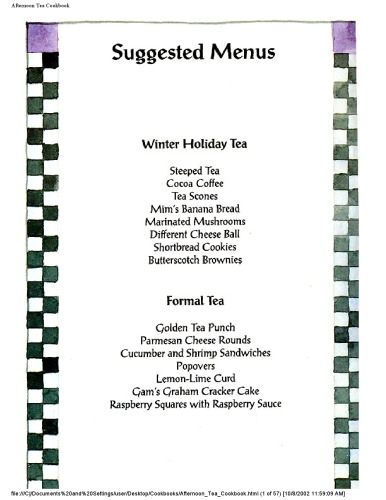 ﻿کتاب آشپزی چای بعد از ظهر