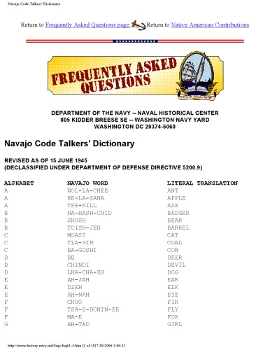 فرهنگ لغت گویندگان کد ناجا