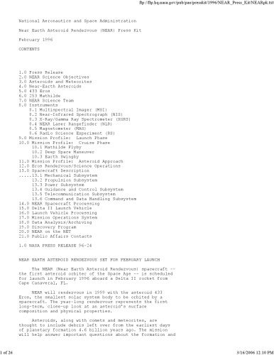 نزدیکی اشیاء زمین ، همسایگان آسمانی ما: فرصت و خطر: رسیدگی به 236 سمپوزیوم اتحادیه بین المللی نجوم برگزار شده در پراگ ، جمهوری چک 14-18 اوت 2006 ،