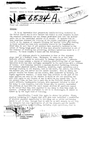 ﻿یادداشتهایی درباره عملیات اخیر در جبهه تونس