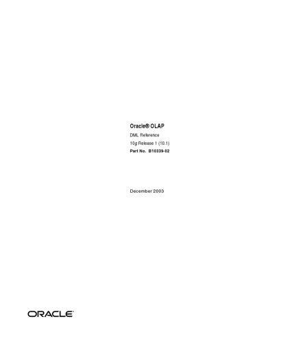 Oracle Essbase & Oracle OLAP: راهنمای راه حل چند بعدی اوراکل