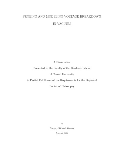 پروبینگ و مدل سازی خرابی ولتاژ در خلا