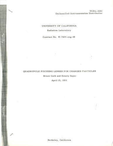 لنزهای تمرکز چهارگانه برای ذرات باردار