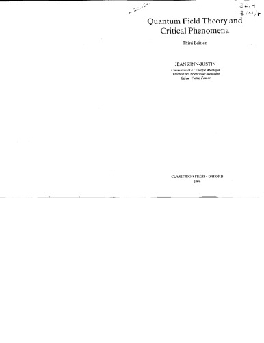 ﻿نظریه میدان کوانتومی و پدیده های بحرانی