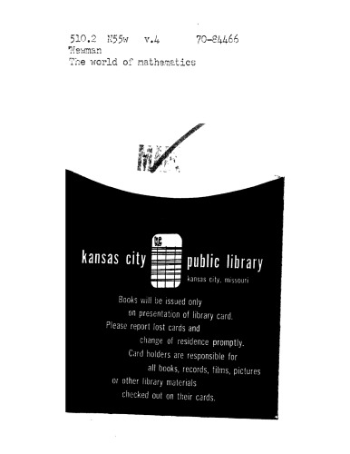 ﻿دنیای ریاضیات [جلد 4]