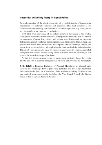 ﻿مقدمه ای بر تئوری کشسانی برای عیوب کریستالی