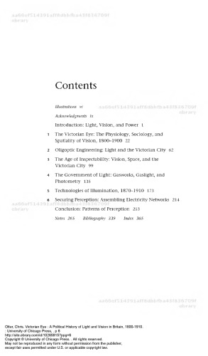 چشم ویکتوریا: تاریخ سیاسی نور و چشم انداز در انگلیس ، 1800-1910