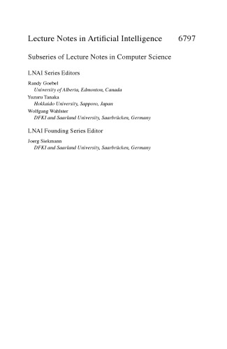 مرزهای جدید در هوش مصنوعی: کارگاههای آموزشی JSAI-isAI 2010 ، LENLS ، JURISIN ، AMBN ، ISS ، توکیو ، ژاپن ، 18-19 نوامبر ، 2010 ، نسخه های تجدید نظر شده