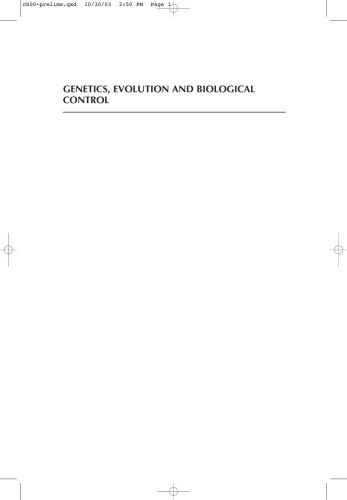 ﻿ژنتیک ، تکامل و کنترل بیولوژیکی