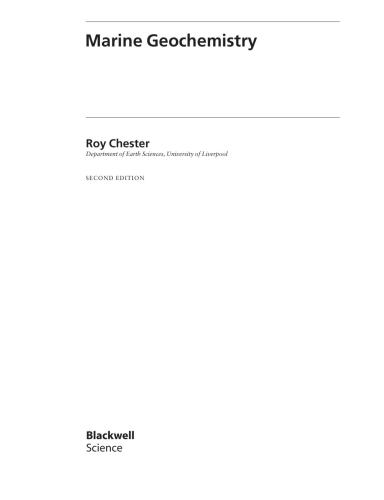 ﻿ژئوشیمی دریایی