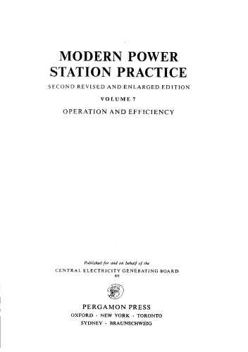 ﻿عملکرد نیروگاه مدرن/ 7، بهره برداری و بهره وری.