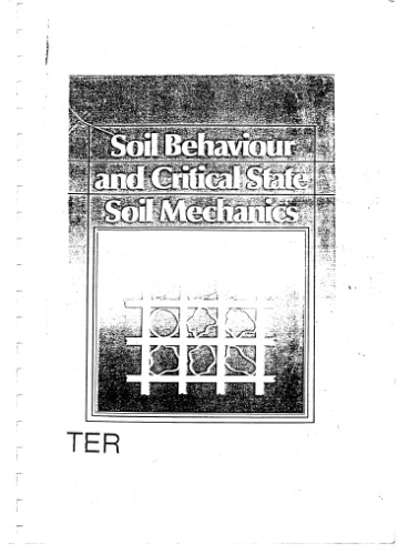 رفتار خاک و وضعیت بحرانی مکانیک خاک