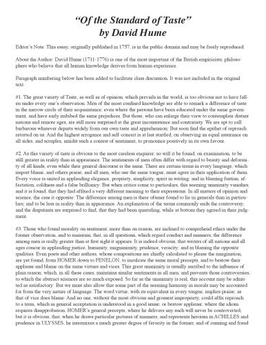 (از) استاندارد طعم