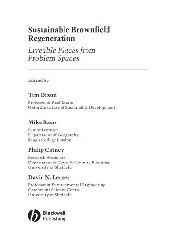 ﻿بازسازی پایدار برون فیلد: مکان های قابل زندگی از فضاهای مشکل ساز