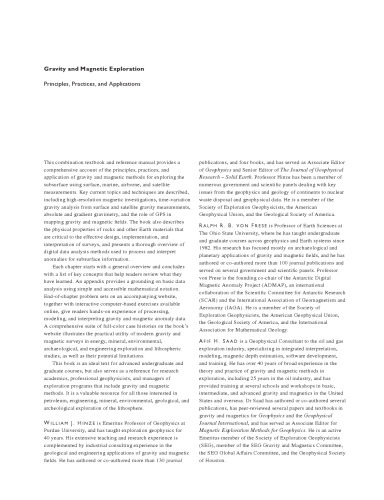 ﻿گرانش و اکتشاف مغناطیسی: اصول، تمرین‌ها و کاربردها