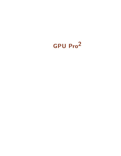 ﻿GPU Pro2: تکنیک های پیشرفته رندر