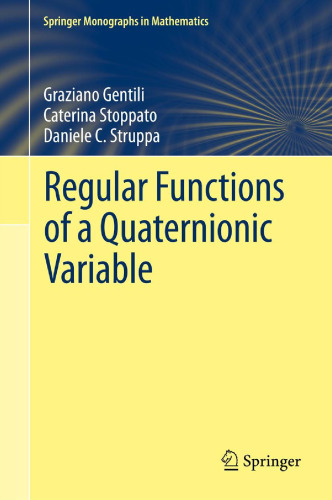 عملکردهای منظم از یک متغیر quaternionic