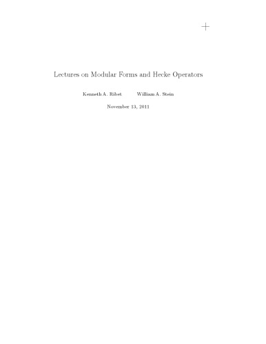 سخنرانی در مورد فرم های مدولار و اپراتورهای Hecke