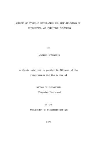 جنبه های ادغام نمادین و ساده سازی