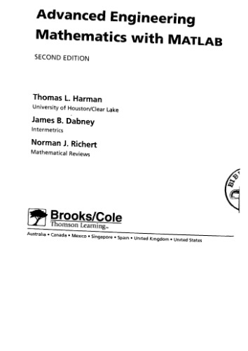 ﻿ریاضیات مهندسی پیشرفته با متلب