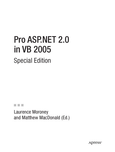 Pro ASP.NET 2.0 در VB 2005 ، نسخه ویژه