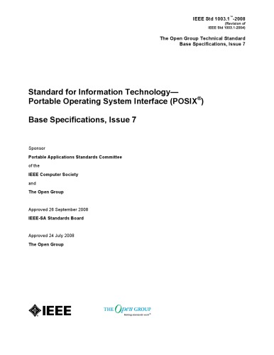 ﻿POSIX IEEE Std 1003.1-2008