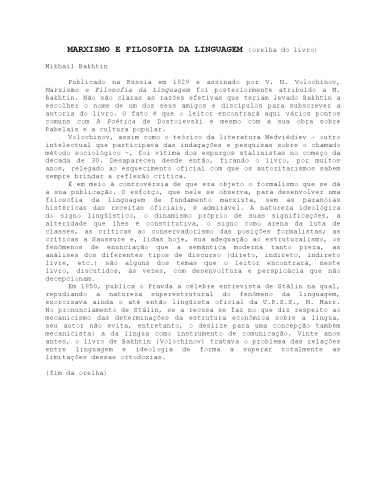 ﻿مارکسیسم و ​​فلسفه زبان: مشکلات اساسی روش جامعه شناختی در علم زبان