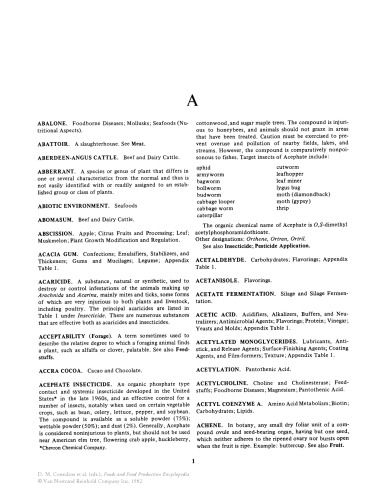 ﻿دایره المعارف مواد غذایی و تولید مواد غذایی