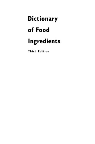 فرهنگ لغت مواد غذایی