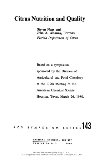 ﻿تغذیه و کیفیت مرکبات