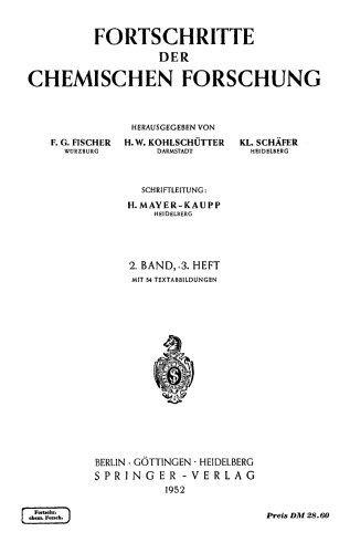 ﻿Fortschritte der Chemischen Forschung