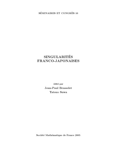 ﻿Singularités franco-japonaises