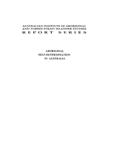 ﻿خودمختاری بومیان در استرالیا