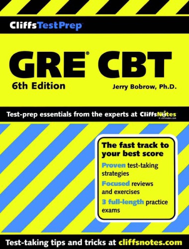 ﻿CliffsTestPrep GRE CBT
