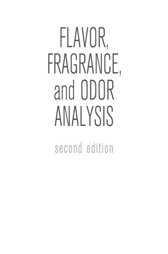 طعم، عطر و بوی تجزیه و تحلیل