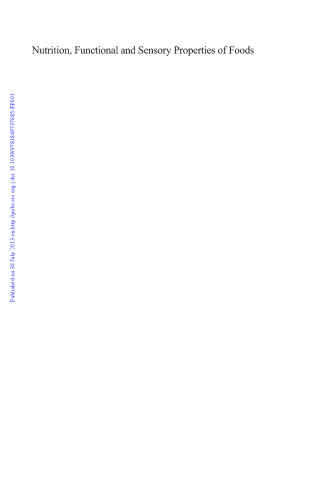 ﻿تغذیه، خواص عملکردی و حسی غذاها