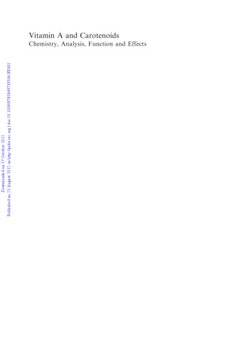﻿ویتامین A و کاروتنوئیدها: شیمی ، تجزیه و تحلیل ، عملکرد و اثرات آن