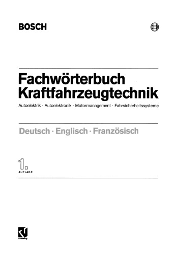 ﻿فرهنگ لغت تخصصی فناوری وسایل نقلیه موتوری: برق خودرو · الکترونیک خودرو · مدیریت موتور · سیستم های ایمنی رانندگی