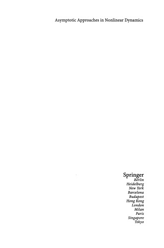 رویکردهای مجانبی در دینامیک غیرخطی: روندها و برنامه های جدید