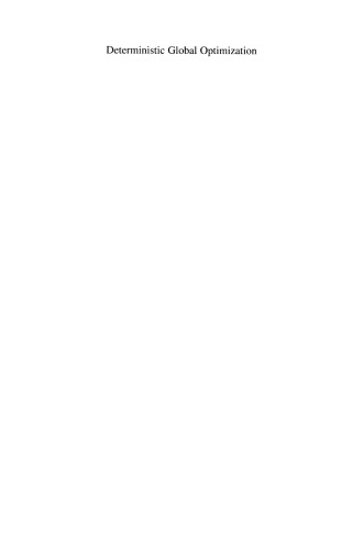 بهینه سازی جهانی قطعی: نظریه ، روش ها و کاربردها