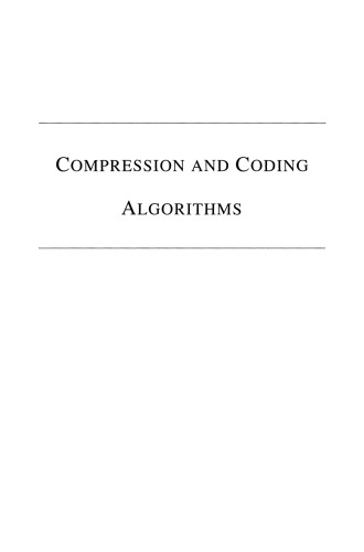 الگوریتم های فشرده سازی و کدگذاری