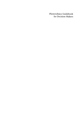 ﻿کتاب راهنمای فتوولتائیک برای تصمیم گیرندگان: وضعیت فناوری و نقش بالقوه در اقتصاد انرژی