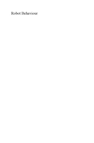 ﻿رفتار ربات: طراحی ، توصیف ، تجزیه و تحلیل و مدل سازی