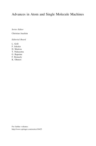 ﻿ماشین های اتصال در مقیاس اتمی: مجموعه مقالات اولین کارگاه اروپایی AtMol سنگاپور 28-29 ژوئن 2011