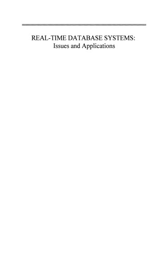 ﻿سیستم های پایگاه داده بلادرنگ: مسائل و کاربردها