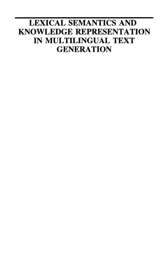 ﻿معناشناسی واژگانی و بازنمایی دانش در تولید متن چند زبانه