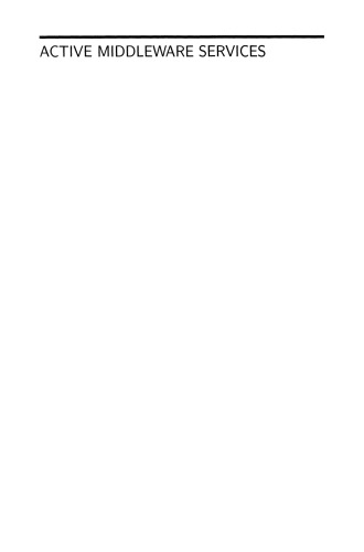 ﻿خدمات میان افزار فعال: از مجموعه مقالات دومین کارگاه سالانه خدمات میان افزار فعال